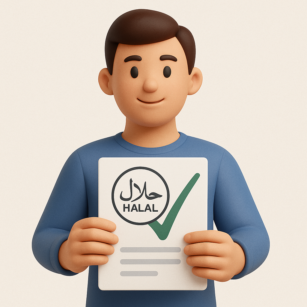 Ilustrasi produk halal